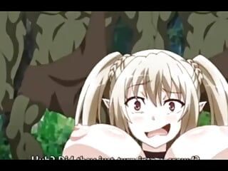 Anime hentai de dibujos animados follando monstruo