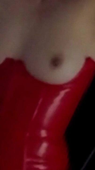 Memorable moment from "UDA  I fuck my MILF wife with her red kinky corset on in a sex swing, hard long and deep, cum load"