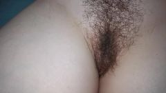 More  Hairy Wife Bushy Cunt Resting in Bed Pussy 4K