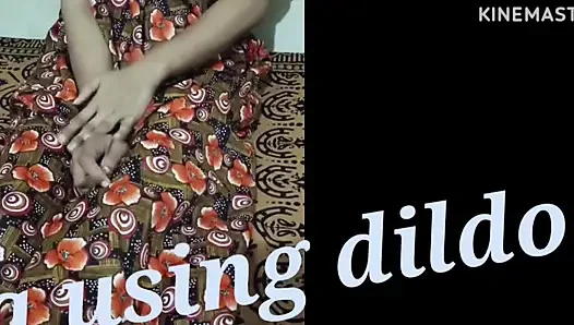 Meena Using Dildo to Satisfy Herself When No One Is Available to Fuck Her