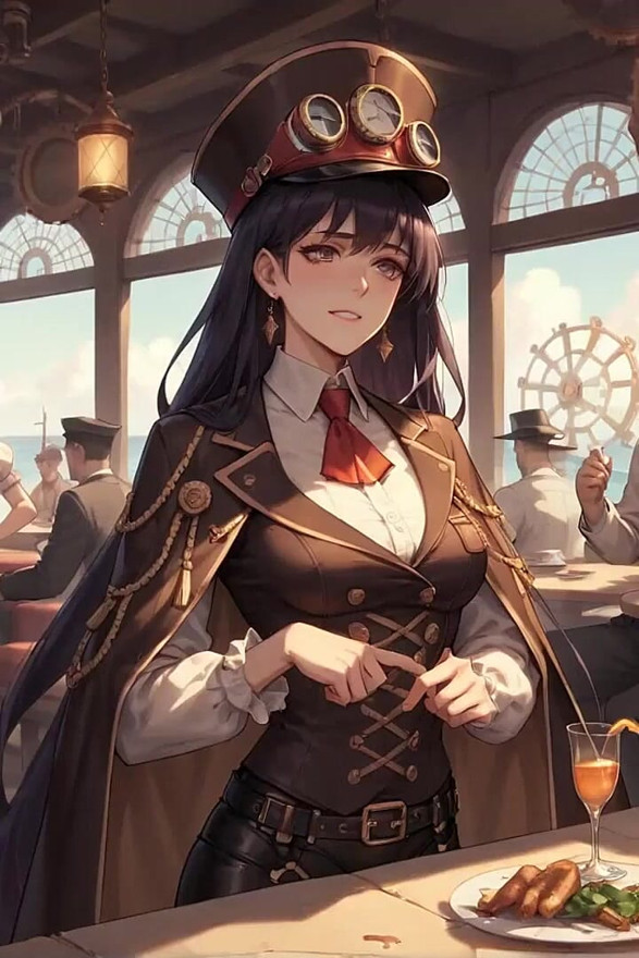 Κρεμώδης Steampunk αποπλάνηση: Έκρηξη σαντιγί υπηρέτριας
