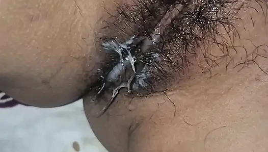Hairy creampie for latina wife
