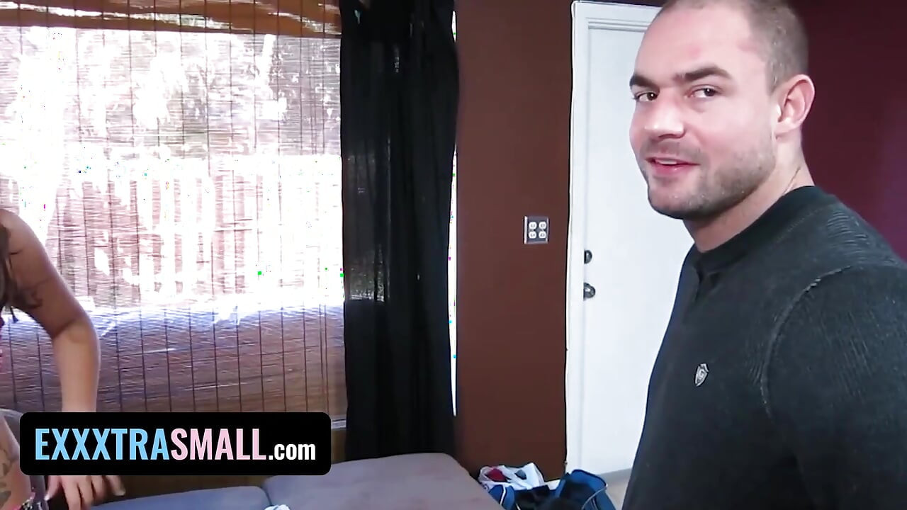Exxxtra Small - Cock thirsty teen is down for hardcore fucking with dude she just met