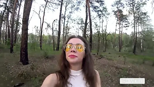Incredible outdoor ass to mouth fuck in the forest Mia Bandini