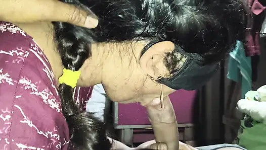 Devar's cock sister-in-law sucked and stood up