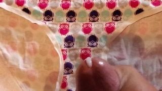 Cum on front of step mom's panties