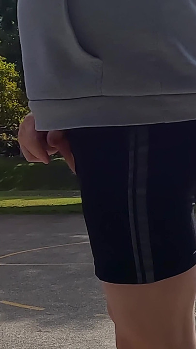 Powerful moment from "Straight guy playing basketball in public with his dick out."