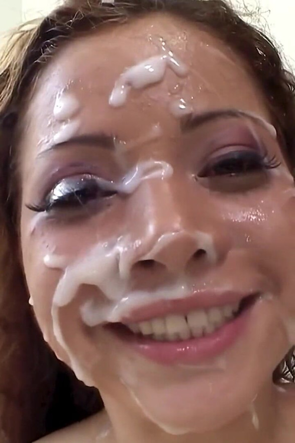18yo Bukkake Addict Gets Absolutely Drenched