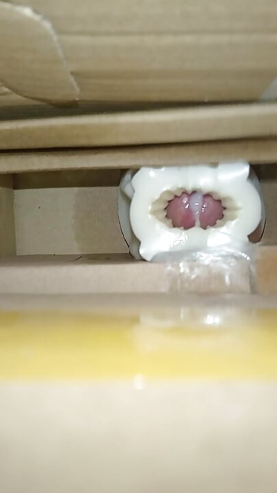 Cum inside homemade silicone pussy 2