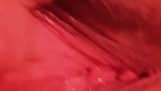 Ich komme mit meiner rose ab, während ich den schwanz ihres ehemanns lutscht