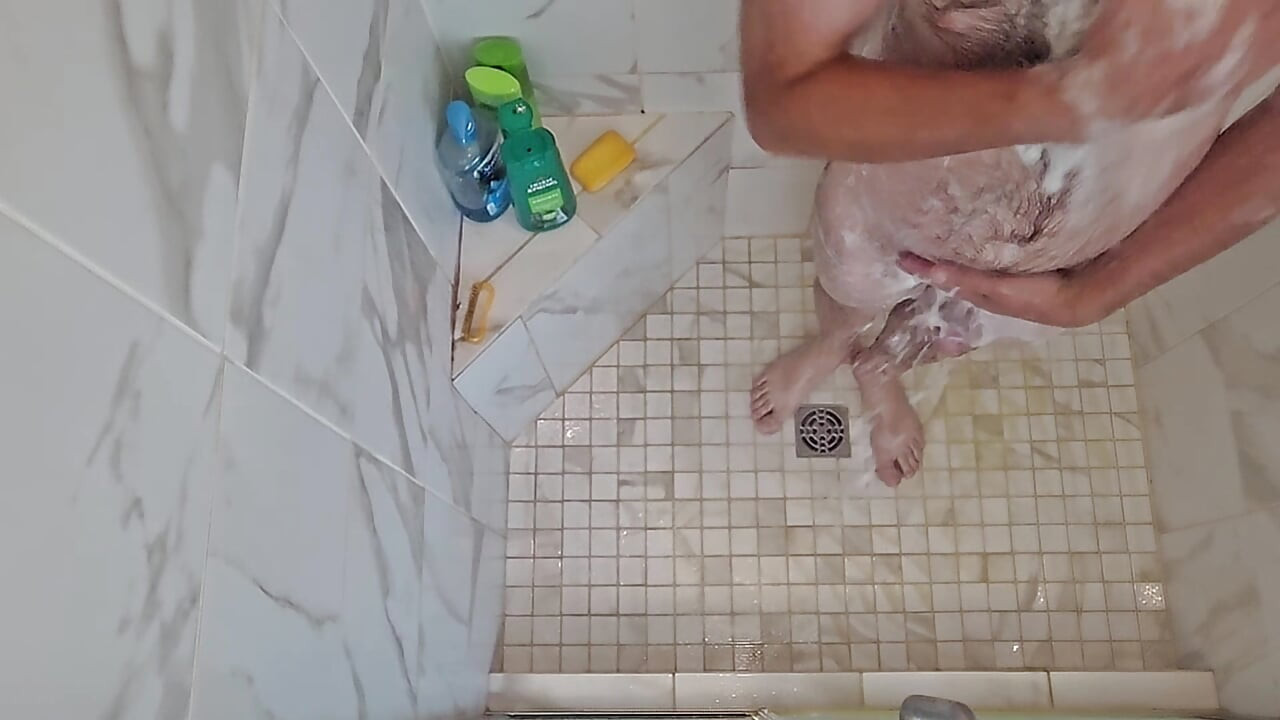 性感雙性戀男淋浴灌腸