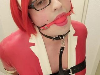 Sissy Rubber Nurse Bound and Vibed