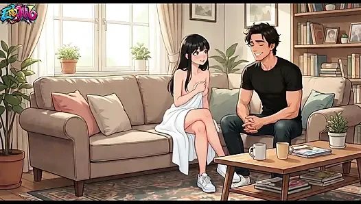 I Fucked My Girlfriend's Stepsister (19) While She Was Watching Hentai Anime