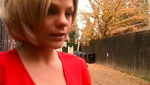 Motorhaube, hämmernde blonde schlampe kommt hart