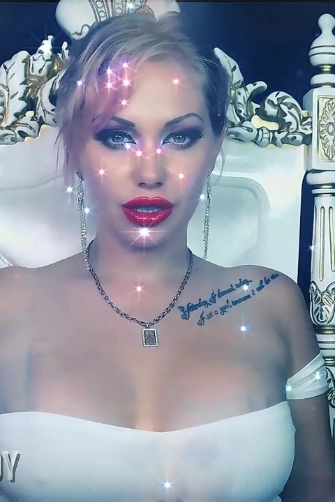 Power of my domination! Even at a big distance, you are completely mine!