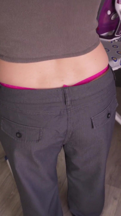 Sexy Wife Does Not Notice Her Pants Fall Down ENF Fetish | Clip 1