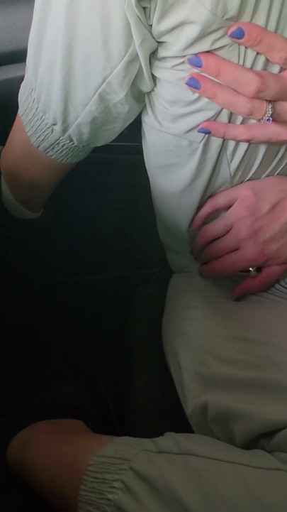 American Wife Masturbates in Parking Garage