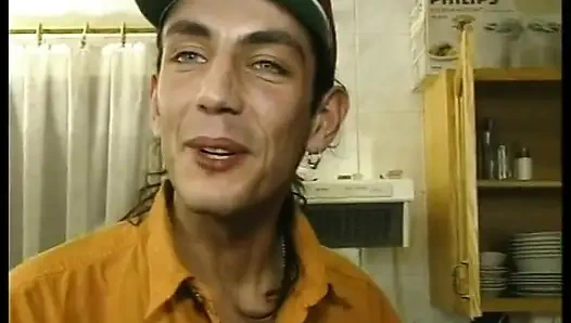 Hairy milf with small tits gets slammed and facialized