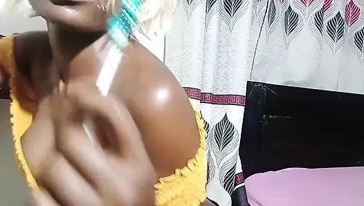 Alexa - Half Naked Blonde Sucking on Sweet