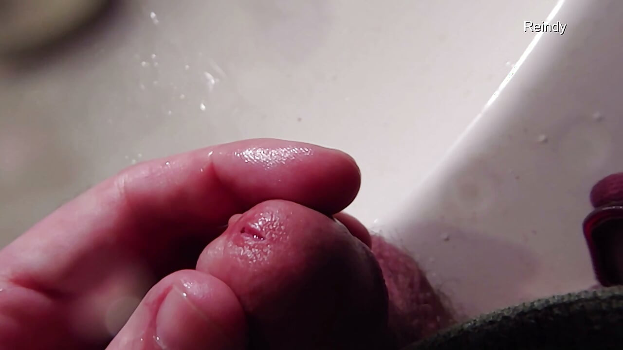 Peehole Piss Play Close up View in Slow Motion