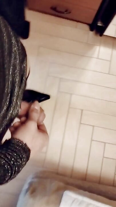 The little dick of the faggot horny