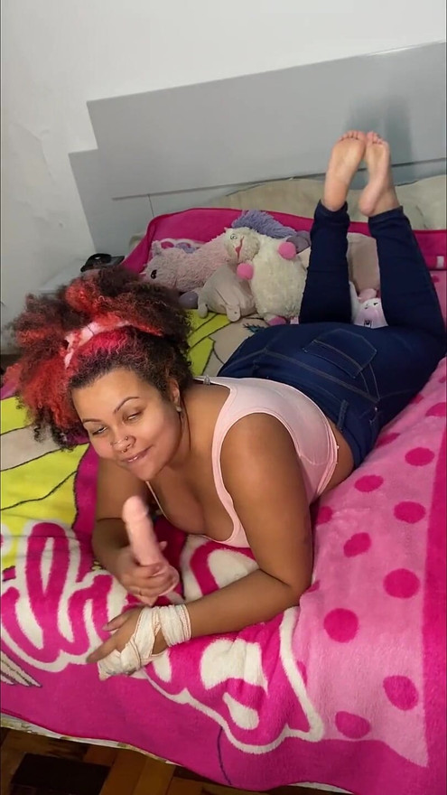 BBW pierdzenia JOI w dżinsach i nagich