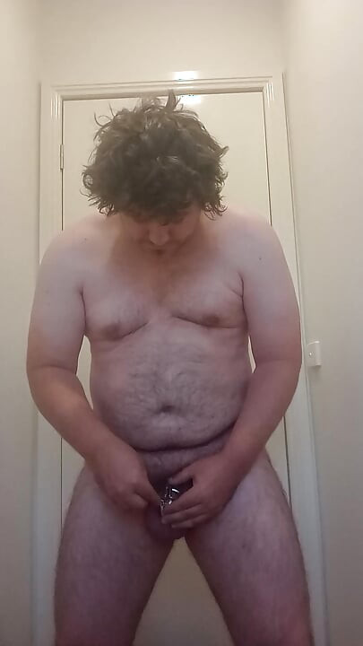 Showing off my chastity!