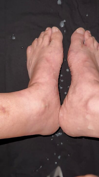 Cum on feet 3