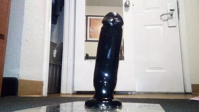 Sissy BBC Dildo Play (Wet,sloppy, and close up)