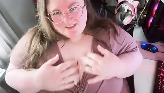 Silly SSBBW MrsApple Begs Master For Cock and Cum