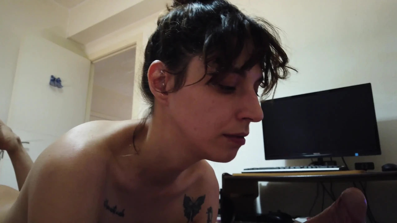 POV Blowjob Delicious Tongue Game in His Cocoon