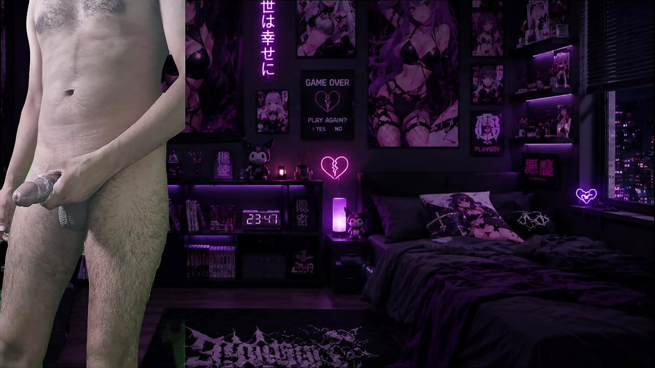 Handjob and watching porn