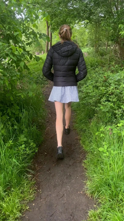 Outdoor young 18+ ready to rambazamba in the forest