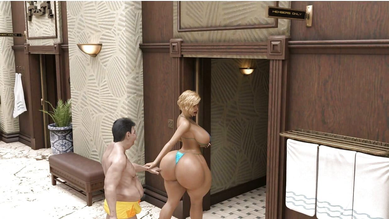 Wizyta dziadka - Gameplay - Odgrywanie roli - Glory Hole i seks w bikini z Twerkingiem Phat Ass