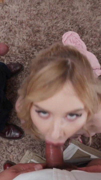 VIP4K. Threesome with a Young Blonde and two Older men | Clip 2