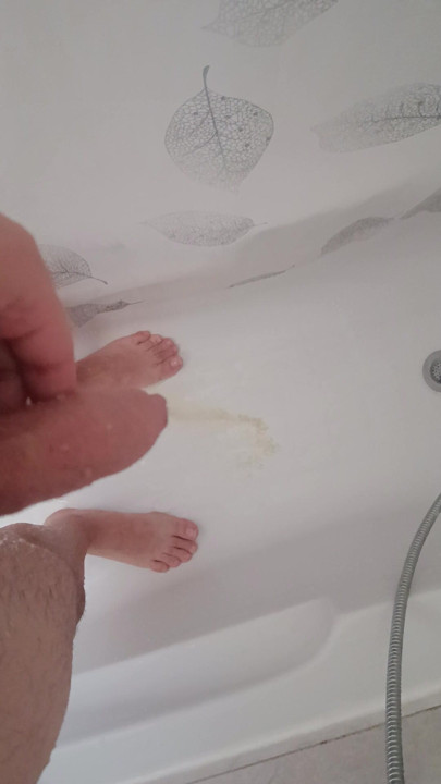 Pee in the bathroom