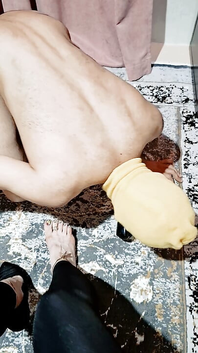 Intense Foot Domination  Broken Slave Worships My Shoes