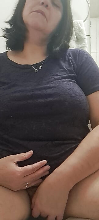 Stepmom is a whore, she shows her stepson in front of the camera her pussy to turn him on