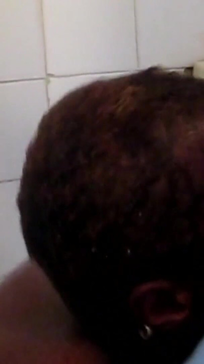 This BLACK LESBIAN COUPLE went wild LICKING PUSSY 69 after steamy taking a shower | Clip 1