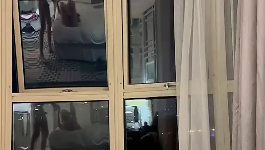 Lulu Wild - the Job Fucked Lulu on the Hotel Window for Everyone to See Her Body