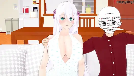 Tsubaki shinra sange banget nonton xenovia lagi asik nyepong kontol - hs dxd ntr madness 13