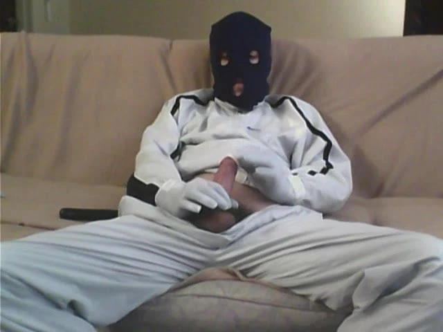 Balaclava, Latex Gloves & Nike Tracksuit