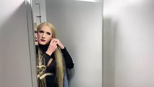 Sexy Blonde Drag Transformation