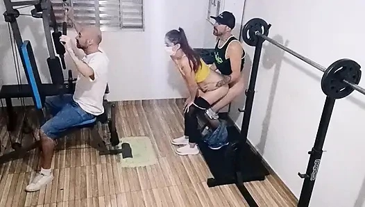 Wife cheating on her husband at the gym behind his back!