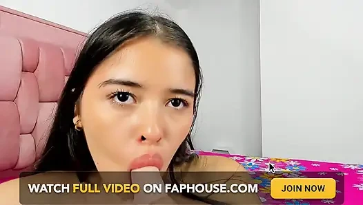 Innocent Teen Stepdaughter Fuck Dildo in Pussy and Ass