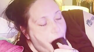 Hot Thick Midget Suck and Slurping on a BBC