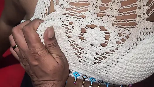 Sucking wife's cock is uncomfortable