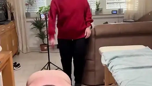 DomLadyMia-SlaveOfM Red welts for the slave Part2