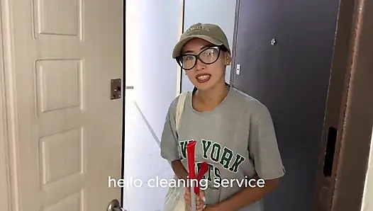 Hired a Maid to Clean the Apartment... but in the End, He Fucked Her