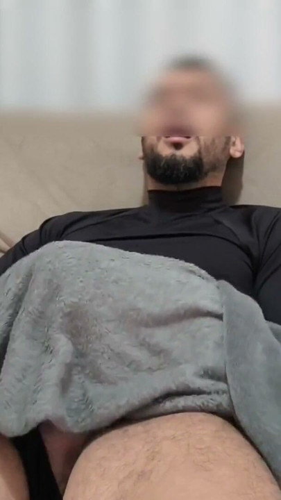 Big dick boy masturbating under the covers | Clip 2